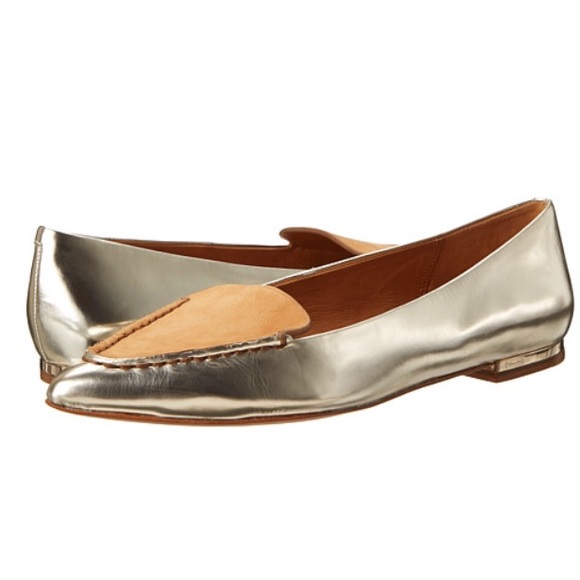 Rare COACH Platinum Flats, Size 8 1/2, NWT - Picture 2 of 6